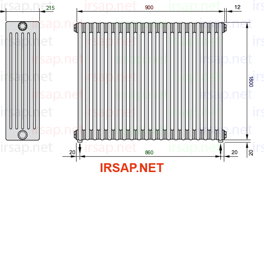 Радиатор IRSAP Tesi 61800/20 T16 CL 01